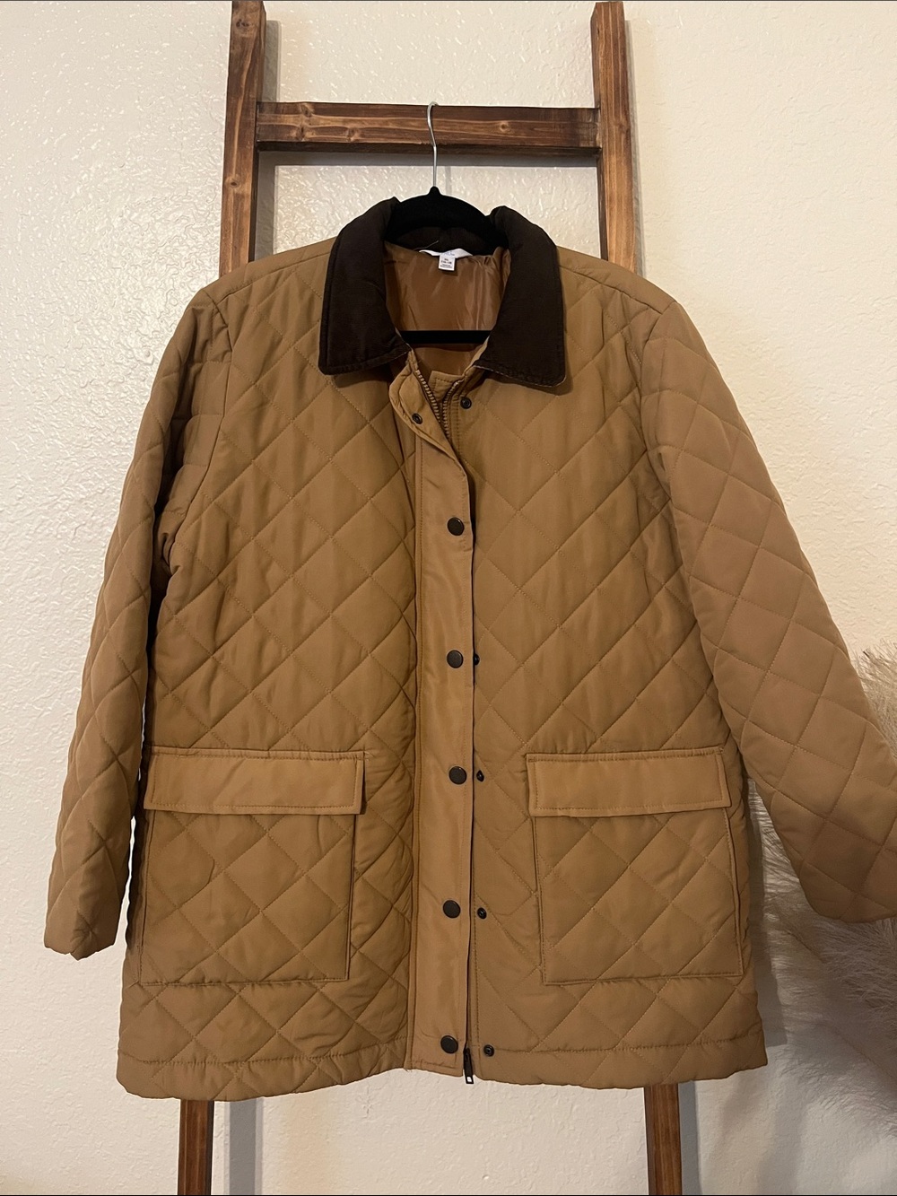 Quilted barn jacket